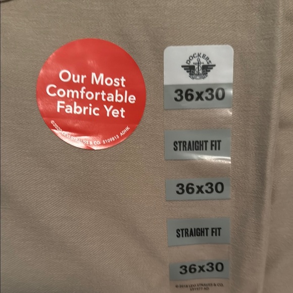 Dockers comfort knit Jean cut straight fit khakis smart 360 knit 36x30 - Picture 7 of 12